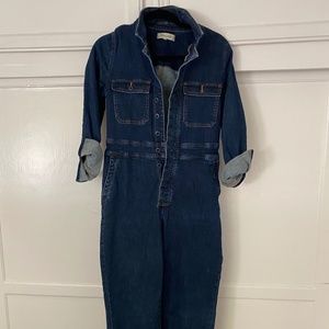 Madewell Denim Slim Coverall Jumpsuit